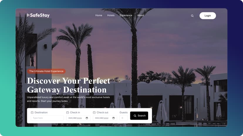 Thumbnail for SafeStay — Hotel Booking