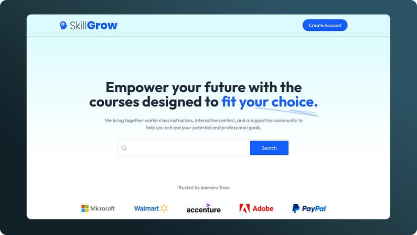 Thumbnail for Skill-Grow — Learning Management System